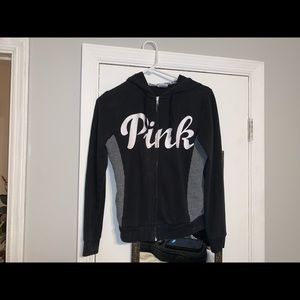 Victoria’s Secret PINK Black & Gray Hoodie